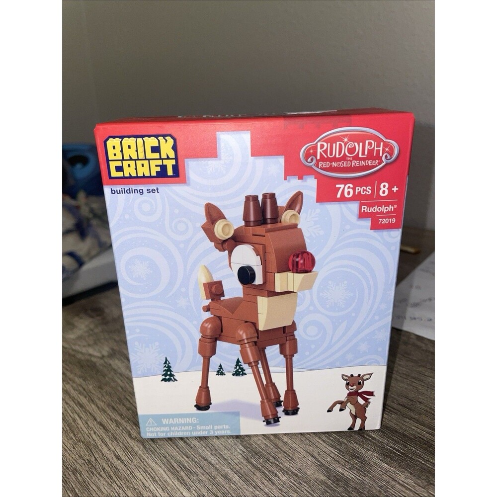 Brick Craft Rudolph The Red Nosed Reindeer Clarice Building Set 76 Pcs 72019 New